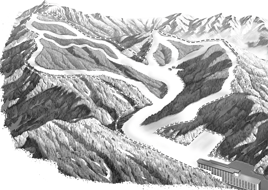 川場スキー場コースマップ