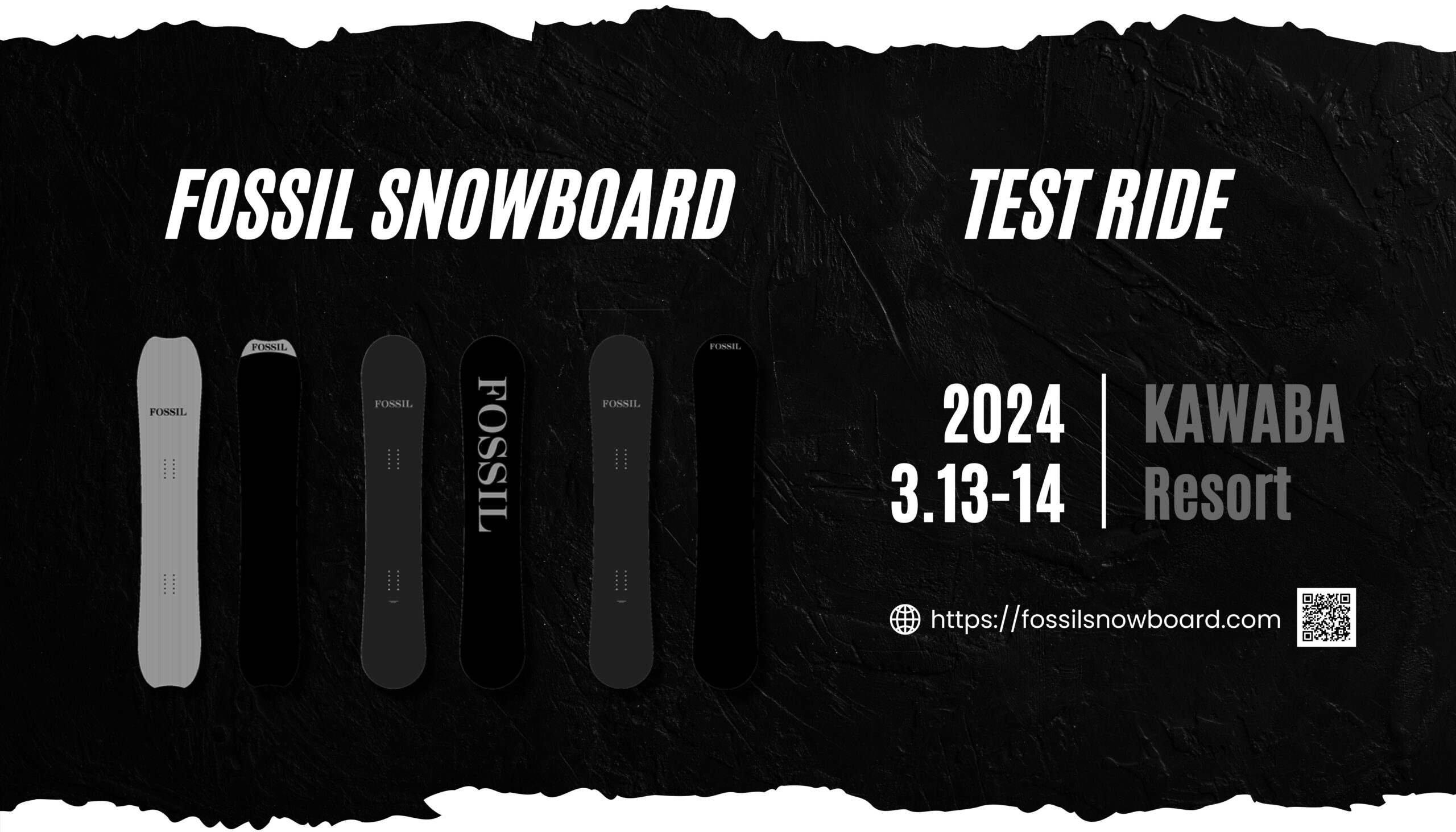 3月13.14日「FOSSIL SNOWBOARD試乗会」