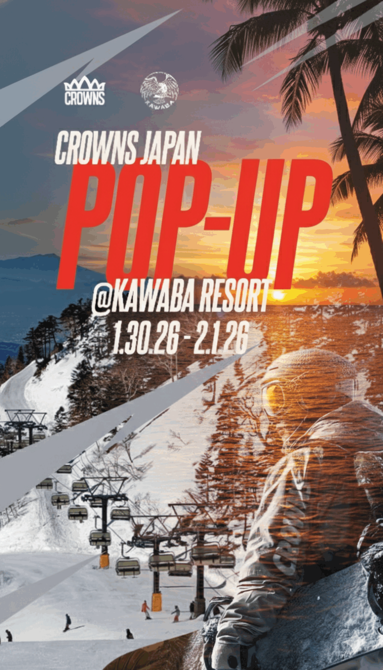  2026/1/31-2/1 CROWNS × KAWABA POP-UP